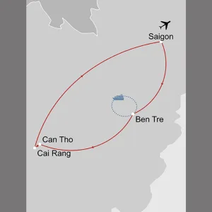Faszinierendes Mekong Delta ab Saigon: _Karte_vietnam-faszinierendes-mekong-delta_copyright: Stepmap, 123map-2013 Daten: OpenStreetMap, Lizenz ODbL 1.0