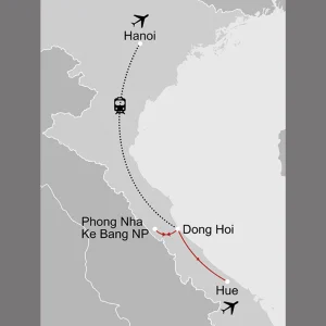 Phong Nha Ke Bang Nationalpark, ab Hanoi bis Hue: _Karte_vietnam-phong-nha-ke-bang-nationalpark_copyright: Stepmap, 123map-2013 Daten: OpenStreetMap, Lizenz ODbL 1.0
