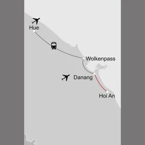 Unterwegs in Zentral-Vietnam, HUI-DAD ab Hue: _Karte_vietnam-unterwegs-in-zentral-vietnam_copyright: Stepmap, 123map-2013 Daten: OpenStreetMap, Lizenz ODbL 1.0