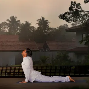 Niraamaya Retreats Backaters & Beyond in Kerala | Malabarküste | Kochi:  Niraamaya Retreats Kumarakom - Yoga