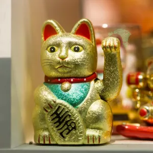 Mit dem Schnellzug von China nach Laos ab Chengdu: China Chinesische Winkekatze
