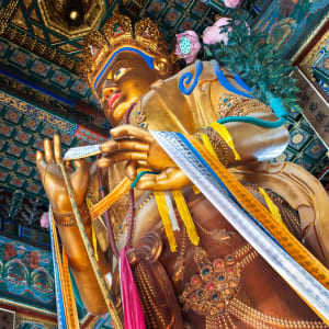 Peking kulinarisch entdecken: China Peking Lama Tempel Maitreya Buddha