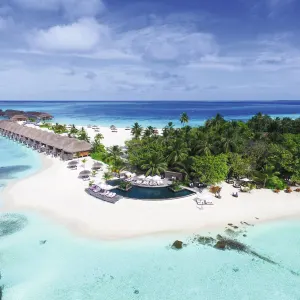 Constance Moofushi Maldives in Malediven:  Constance Moofushi Maldives - Luftaufnahme 