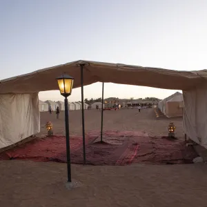 Touaregs Sahara Erg Lihoudi Standard Camp in Sahara Wüste | Drâa-Tal:  Marokko Sahara Erg Lihoudi Camp 