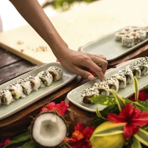 Constance Lemuria Seychelles in Praslin:  Constance Lemuria Hotel - Essen