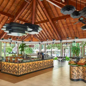 Labriz Silhouette Seychelles in Outer Islands:  Hilton Seychelles Labriz - Cafe Dauban