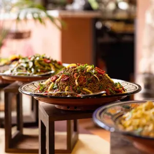 Kasbah Tamadot in Atlasgebirge:  Kasbah Tamadot - Berber Feast