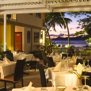 Le Repaire Boutique Hotel in La Digue:  Le Repaire Boutique Hotel - Restaurant