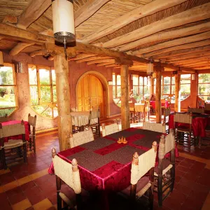 Kasbah Ouzoud in Atlasgebirge:  Marokko Kasbah Ouzoud Restaurant