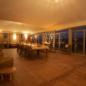 Sahara Erg Chegaga Ghazala Camp in Sahara Wüste | Drâa-Tal:  Marokko Sahara Erg Chegaga Ghazala Camp - Dining