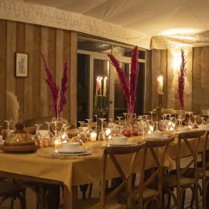 Sahara Erg Chegaga Ghazala Camp in Sahara Wüste | Drâa-Tal:  Marokko Sahara Erg Chegaga Ghazala Camp - Dining