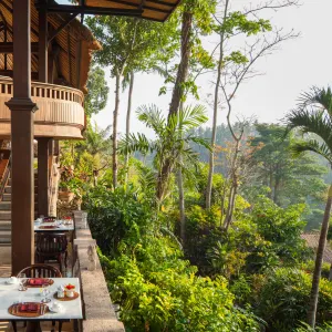 Pita Maha Resort & Spa in Zentral-Bali | Ubud:  Pita Maha Resort and Spa Garden Villa Terrace Restaurant