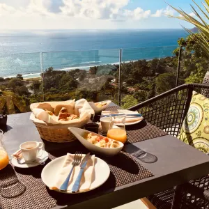 Aqua Boutique Hotel in Mahé:  Seychellen Aqua Boutique Hotel Frühstück