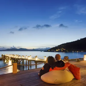 Six Senses Ninh Van Bay in Nha Trang:  Vietnam Six Senses Ninh Van Bay Jetty Bar