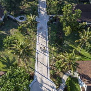 Gili Eco Villas Trawangan:  Gili Eco Villas Trawangang Garten