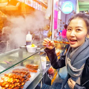 Hong Kong Foodie Tour, Halbtägig, EN: Hong Kong Streetfood Gegrillter Octopus