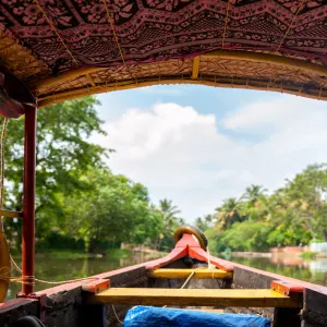 Die Backwaters von Kerala ab Kerala | Malabarküste | Kochi: Indien Backwaters Blick vom Boot