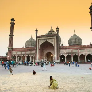 Höhepunkte Indiens ab Delhi: Indien Delhi Jama Majid Moschee 