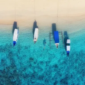 Inselhüpfen rund um Bali ab Süd-Bali: Indonesien Gili Meno Luftaufnahme 