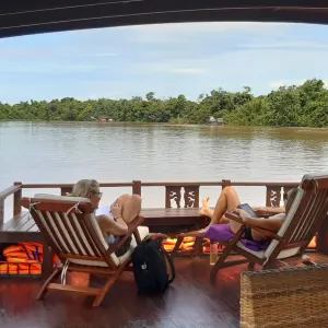 Palangkaraya Flussfahrt: Indonesien Kalimantan Palangkaraya Flussfahrt 