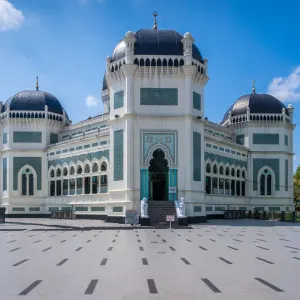 Überlandreise Sumatra ab Medan: Indonesien Sumatra Medan Große Moschee