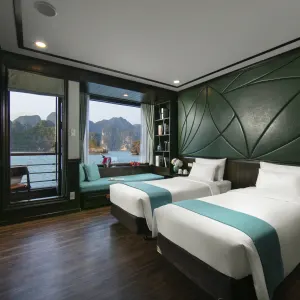 Lan Ha und Halong Bucht mit Peony Cruise (3T/2N) ab Hanoi: La Han und Halong Bucht mit Peony Cruise Deluxe Balcony-Kabine 2