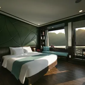 Lan Ha und Halong Bucht mit Peony Cruise (3T/2N) ab Hanoi: La Han und Halong Bucht mit Peony Cruise Deluxe Balcony-Kabine 3