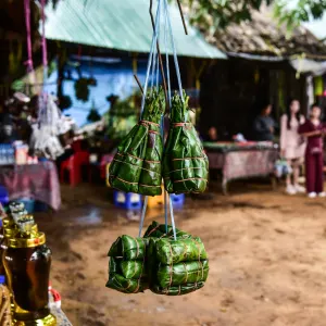 Natur & Kultur Süd-Laos ab Pakse: Laos Bolaven Plateau Tad Fane Wasserfall Souvenirs