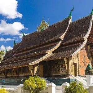 Klassisches Laos, LPQ-VTE ab Luang Prabang: Laos Luang Prabang Vat Xieng Thong