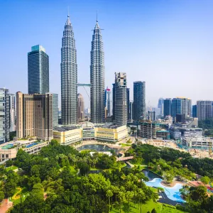 Historisches Malakka ab|bis KUL ab Kuala Lumpur: Malaysia Kuala Lumpur Petronas Zwillingstürme