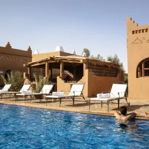 Kasbah Sahara Services in Sahara Wüste | Drâa-Tal:  Kasbah Sahara Services Hotel - Pool