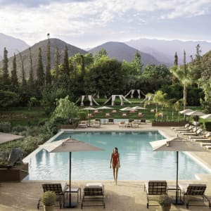 Kasbah Tamadot in Atlasgebirge:  Kasbah Tamadot - Pool