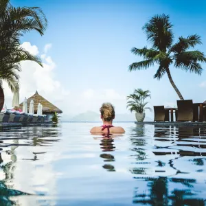 Le Domaine de L´Orangeraie in La Digue:  Le Domaine de L Orangeraie Pool