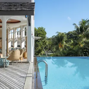 Hotel L`Archipel in Praslin:  Seychellen Hotel L`Archipel Pool