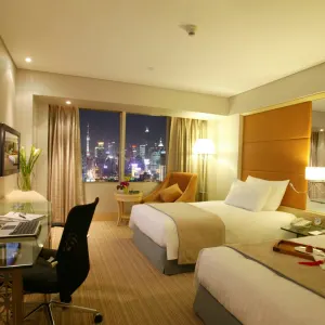 Jinjiang Tower Hotel in Shanghai:  China Shanghai Jinjiang - Wohnbeispiel