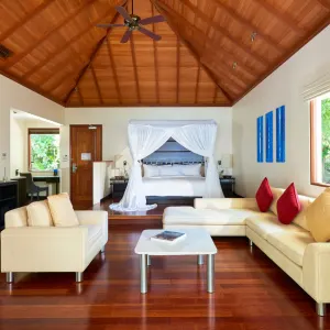 Labriz Silhouette Seychelles in Outer Islands:  Hilton Seychelles Labriz - Deluxe Beachfront Pool Villa