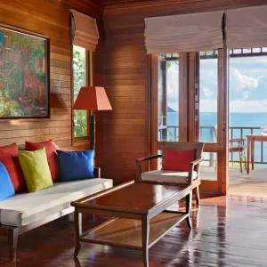 Hilton Seychelles Northolme Resort & Spa in Mahé:  Hilton Seychelles Northolme - Living area Oceanview