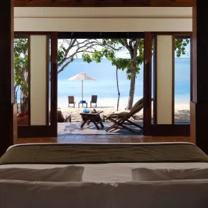 The Menjangan in Nord-Bali:  Indonesien Bali The Menjagan Ausblick von der Beach Villa