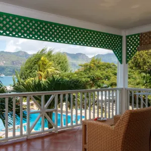 L´Habitation Cerf Island Hotel in Outer Islands:  Seychellen L Habitation Cerf Island Balkon