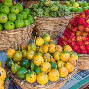 Mahé mit Fahrer: Seychellen Markt Frisches Obst
