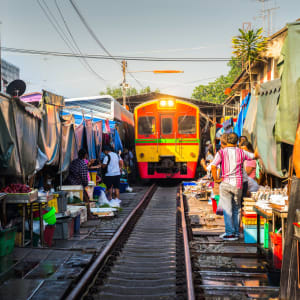 Schwimmender Markt & Railway Market, DE, halbtägig in Bangkok: Thailand Bangkok Railway Market