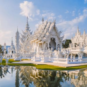 Mietwagenreise Goldenes Dreieck ab Chiang Mai: Thailand Chiang Rai Wat Rong Khun 