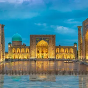 Reise ins Herz der Seidenstraße ab Tashkent: Usbekistan Samarkand Registan Platz