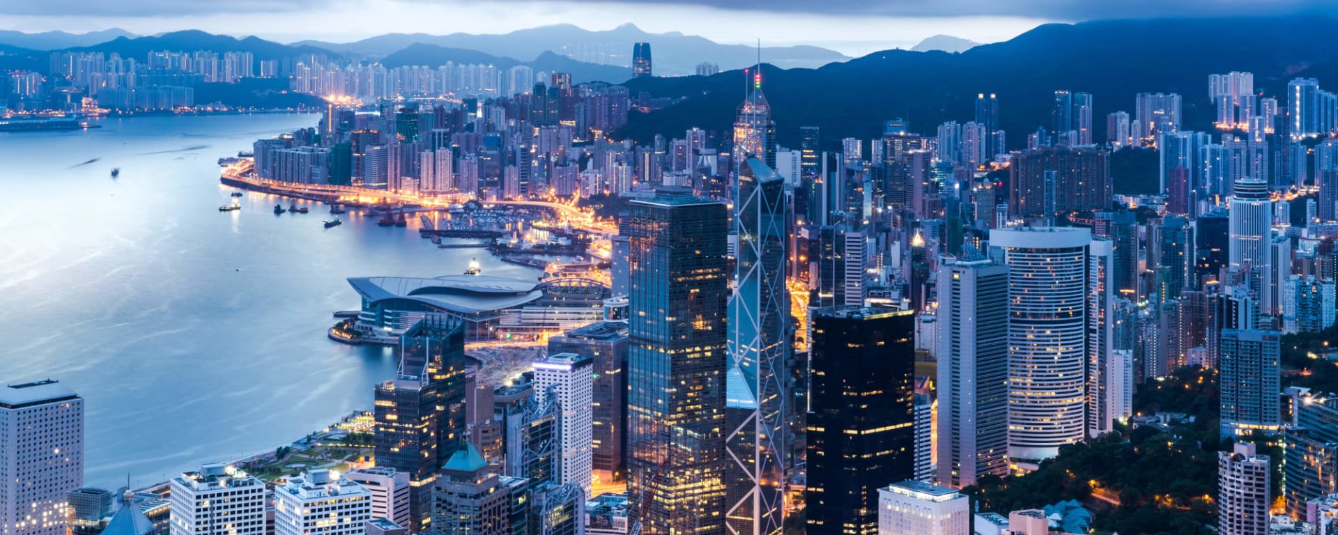 Hong Kong entdecken mit Tischler Reisen: Hongkong Skyline