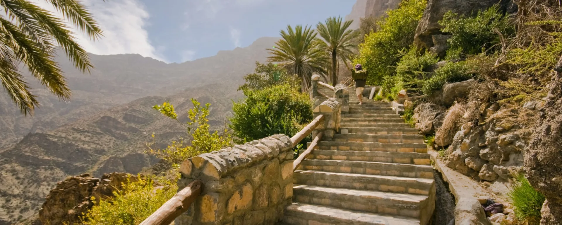 Erlebnis Wadi ab Muscat: Oman Bergdorf Wakan