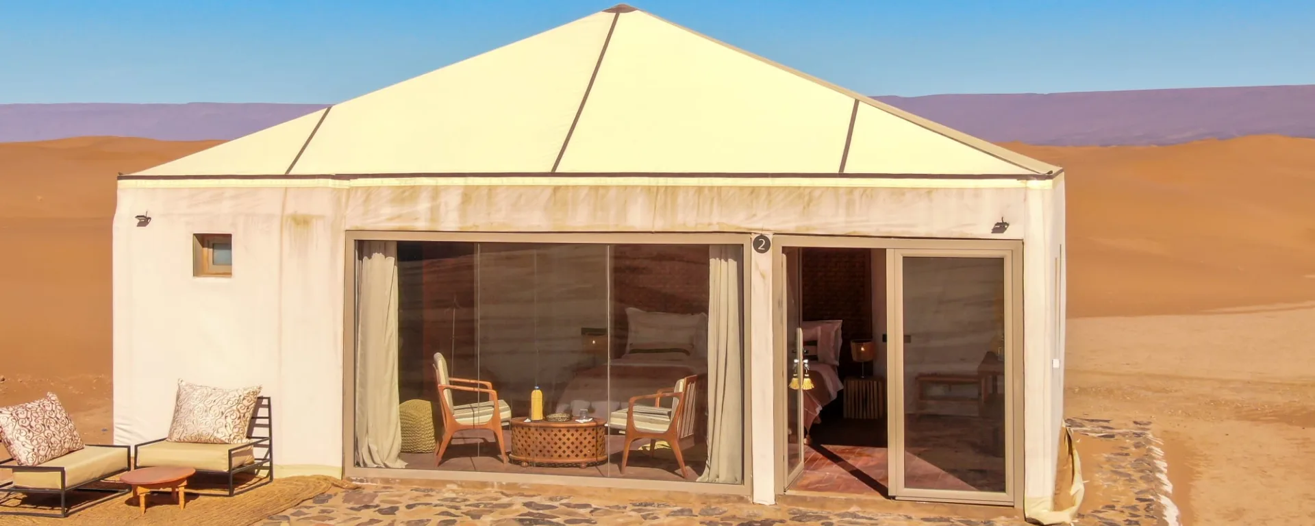 Sahara Erg Chegaga Ghazala Camp in Sahara Wüste | Drâa-Tal:  Marokko Sahara Erg Chegaga Ghazala Camp - Wohnbeispiel