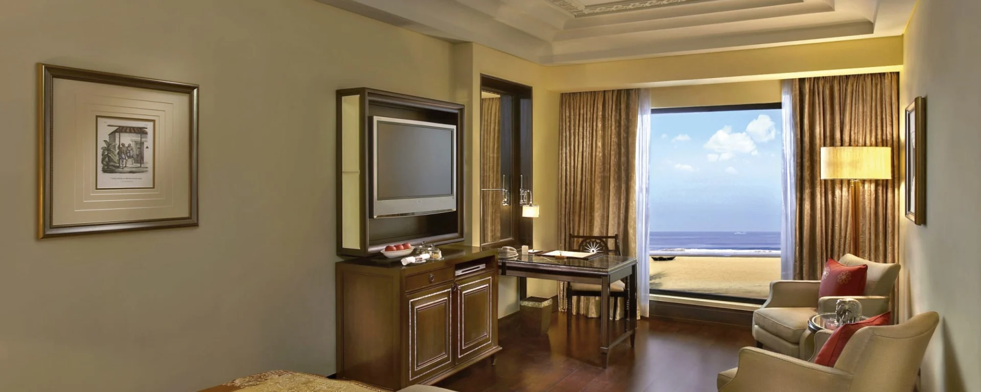 The Leela Palace in Tamil Nadu | Koromandelküste | Chennai:  The Leela Palace Chennai Wohnbeiepiel