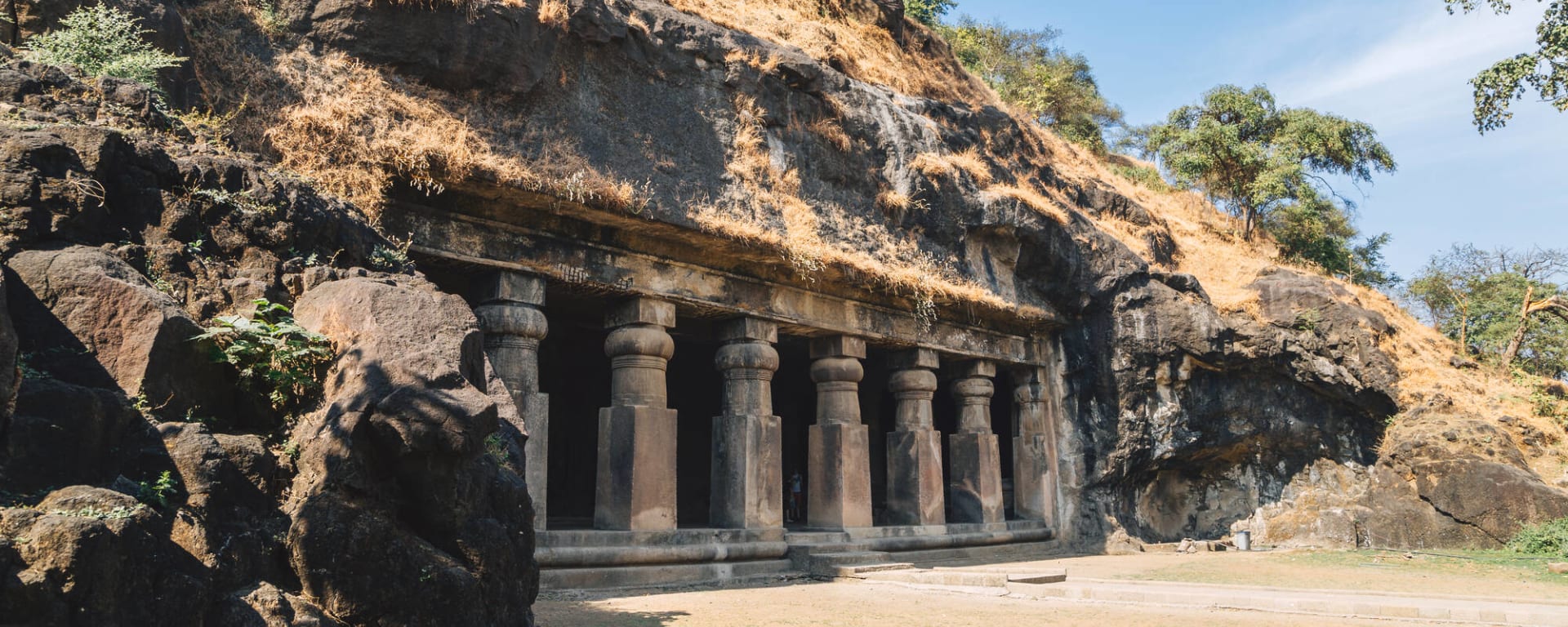 Elephanta - Höhlen in Mumbai: Indien Mumbai Elephanta-Höhlen