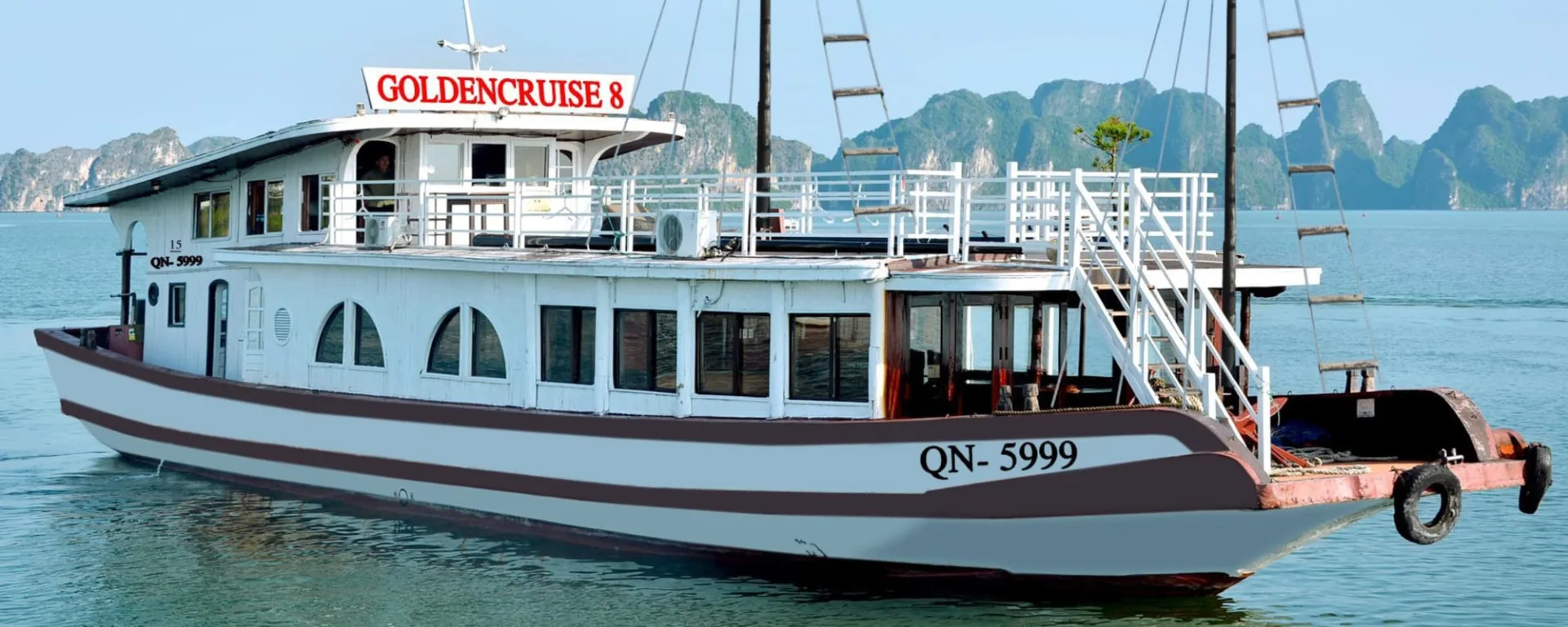 Tagesausflug Halong Bay, DE, Ganztägig in Hanoi: Vietnam Halong Bay Schiffsbeispiel