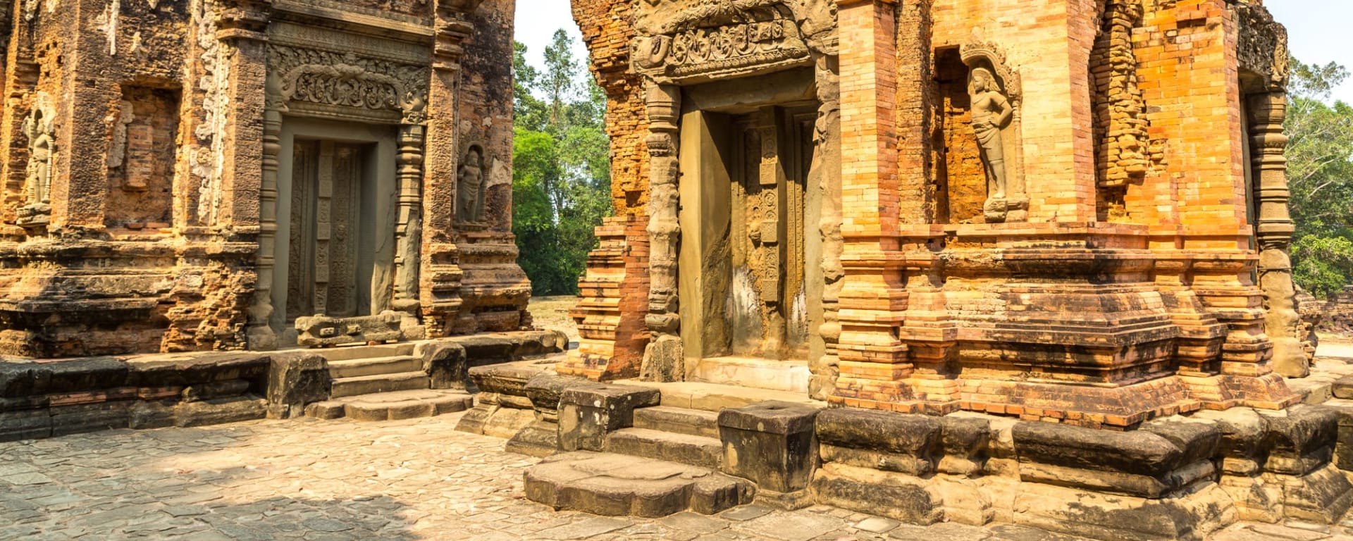 Roluos Gruppe, DE, Halbtägig in Siem Reap: Kambodscha Roluos Gruppe Preah Ko Temple